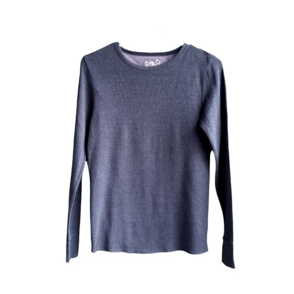 Pure Stuff Boys Top Thermal Waffle T-Shirt Long Sleeve Pullover Top M 10-12 - Picture 1 of 15